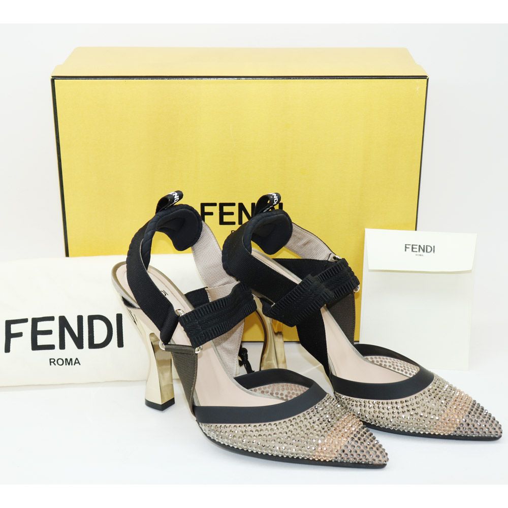 Fendi Popular Women's Slingback Pumps Shoes 250mm [Unused New] SKU 250mm